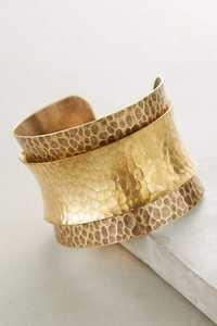 Brazalete de latón de moda para mujer con diseño de corte de corazón-Pulsera hecha a mano de joyería de regalo para mujer - Product Image 2