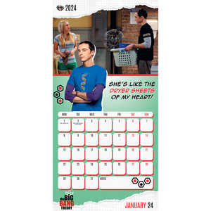 Calendrier promotionnel 2024 Big Bang Theory avec mini-affiche pour la décoration du bureau ou de la maison - Product Image 2