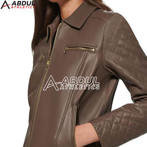 Chaqueta de Cuero de Último Diseño 2025 para Mujer, Ligera, de Alta Calidad, la Mejor Oferta - Product Image 4