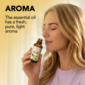 Aromatika Huile Essentielle d'Arbre à Thé 100% Pure Non Diluée 50ml Distillée à la Vapeur Aromathérapie Naturelle Parfum Frais Terrestre pour Tous Types de Peau - Product Image 3