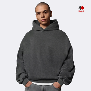 Sudadera con Capucha para Hombre Ryan Pro Gear, Diseño de Bolsillo, con Logotipo Personalizado en la Parte Delantera, 100% Algodón, Tejido de Felpa, Color Sólido, Ropa Casual de Invierno - Product Image 1