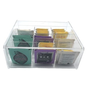 Caja de té acrílica perfecta para exhibir y conservar sus variedades de té favoritas para sofisticar cualquier cocina o comedor - Product Image 2