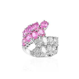 Anillo Ajustable de Moda Chapado en Oro de 18K con Acabado en Rodio - Product Image 5