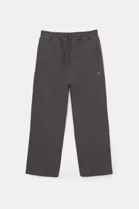 Fabricante de ropa de alta calidad de peso pesado grueso de algodón bordado estampado Logo holgado pantalones de chándal anchos bajo MOQ chándales - Product Image 5