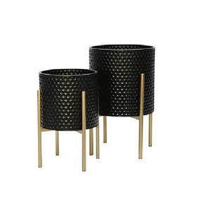 Pot de fleurs personnalisé de qualité supérieure décoration de jardin et décoration de fête Pots de jardinière en métal décor de fêtes ensemble de 2 - Product Image 3