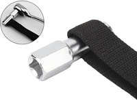 Clé à filtre à huile pour réparation automobile, fournisseur taïwanais, avec barre en acier Cr-V 50BV30 et sangle en nylon noir pour démontage de voiture