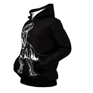 Ropa de calle de gran tamaño, ropa de pareja, sudaderas con capucha con impresión por sublimación, logotipo personalizado y diseño impreso, 100% algodón, cremallera completa, calle - Product Image 2