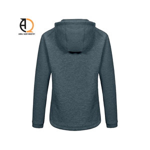 Sudadera con capucha Jersey de mujer con diseño de cremallera completa Sudaderas con capucha sólidas para mujer Ropa informal de punto para mujer - Product Image 6
