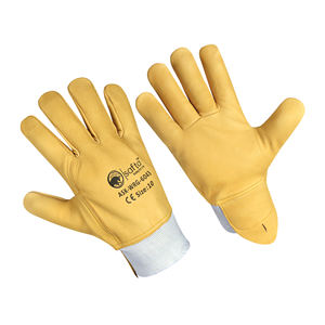 Guantes de Trabajo Resistentes al Agua, Guantes de Trabajo Repelentes a Líquidos para Climas Húmedos, Guantes de Trabajo de Cuero con Protección contra Impactos - Product Image 1