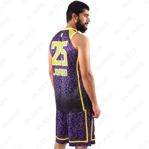 Sublimación Baloncesto Jersey Uniforme Diseño Baloncesto Uniformes Liso Jerseys Set Personalizado Baloncesto Jersey y Pantalones Cortos - Product Image 2