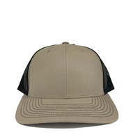 Gorra Trucker de Malla de 6 Paneles en Lona, Color Camel/Negro, Modelo R 112, Deportiva, de Alta Calidad, para Viajes de Negocios, Pesca, Aire Libre, Casual, Vietnam