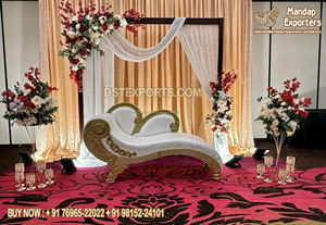 Nuevo sofá de boda para novia, novio, diseñador, sofá tallado pesado para fiesta de recepción, sofá de boda real para parejas - Product Image 5