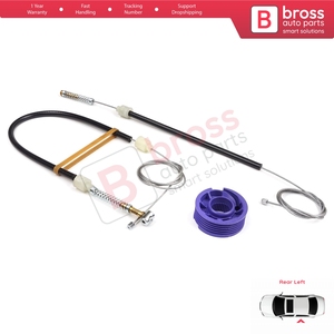 Kit de réparation de lève-vitre arrière gauche BWR5245 pour Phaeton 3D MK1 2002-2016 SWB (entreaxe court) 3D4839755 - Product Image 3