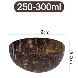 ชุดชามกะลามะพร้าวทำไอศครีมทำจากอินเดียชุดช้อนไม้เคลือบกะลามะพร้าว - Product Image 3