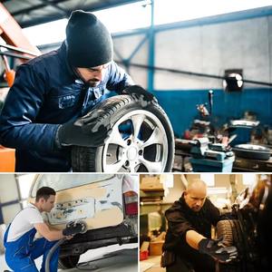 Comfortable Polyethylene Protective <b>Mechanic</b> Safety Gloves Cut Resistant Durable Safety Cuff Anti-Vibration 14 Inch Industrial - Product Image 5