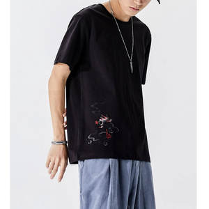 Camiseta de Invierno Personalizada para Hombre, Tejida, Bordada, de Franela, con Logotipo OEM, 100% Algodón, Antiencogimiento, Tallas Grandes, Secado Rápido - Product Image 3