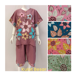 Conjunto de dos piezas de uso diario para mujer con manga corta y pantalones hasta la rodilla ropa de dormir para mujer para el verano precio al por mayor - Product Image 1