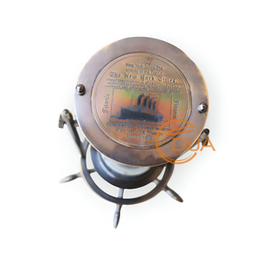 Handmade Nautical Maritime <b>Sand</b> <b>Timer</b> Hourglass Black Antique Brass with Compass Wheel Base for Home Decoration - Product Image 3