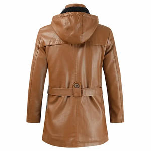 Chaquetas de Cuero, Nueva Tendencia 2026, Impermeables, de Doble Cara, Cuello Alto, Casuales, Servicio OEM, Personalizadas, para Hombre, Invierno - Product Image 5