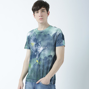 เสื้อยืดคอกลมแขนสั้นสำหรับผู้ชายเสื้อยืดผ้าฝ้าย100% สีพื้นสำหรับผู้ชายพิมพ์ลายออกแบบได้ตามต้องการ - Product Image 5