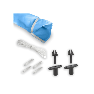 Juntas de nailon negro de alta calidad, cubiertas de barco deportivo Bimini reforzadas, 4 arcos pulidos de 20mm de diámetro, equipo marino Nettuno - Product Image 3