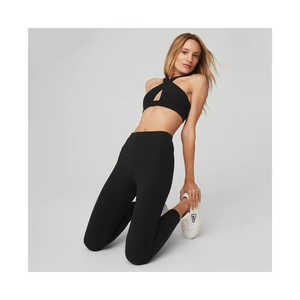 Conjunto Deportivo de Yoga para Mujer, 2 Piezas, Diseño Sólido, Antibacteriano, Spandex/Nailon, Ropa Deportiva Informal - Product Image 3