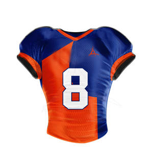 Camiseta de fútbol americano 2025 nuevo diseño profesional transpirable de manga corta talla grande personalizable al por mayor - Product Image 1