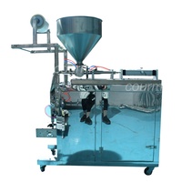 Machine d'emballage automatique commerciale pour petites sachets de sauce, scellage 3 côtés, pour pâte de chili, miel et liquides