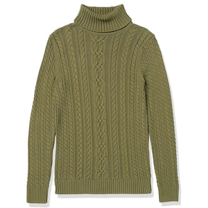 Pull à col en V pour femmes en tricot torsadé confortable de haute qualité respirant 100% coton coupe classique léger à manches longues hiver décontracté - Product Image 5