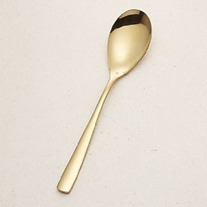 Ensemble de cuillères à thé en acier inoxydable doré de luxe avec logo personnalisé, mini cuillère à café à long manche en métal, cuillère à dessert, polissage miroir, cadeau - Product Image 1