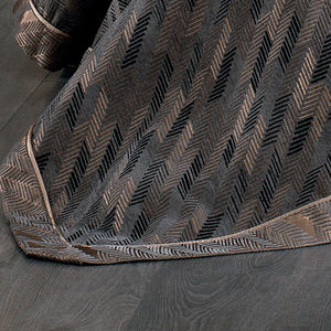 Guzide JULIA 4-Piece Anthracite Grey Customized Luxury <b>Bedspread</b> <b>Set</b> 100% Chenille Organic Knitted Modern Pattern - Product Image 5