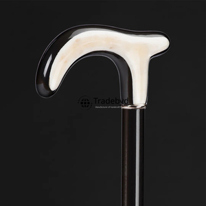 ไม้เท้าแตรทำด้วยมือไม้เท้าสำหรับผู้บริหารไม้เท้าดีไซน์วินเทจที่ทันสมัยสำหรับการเดินทางกิจกรรมกลางแจ้ง - Product Image 1