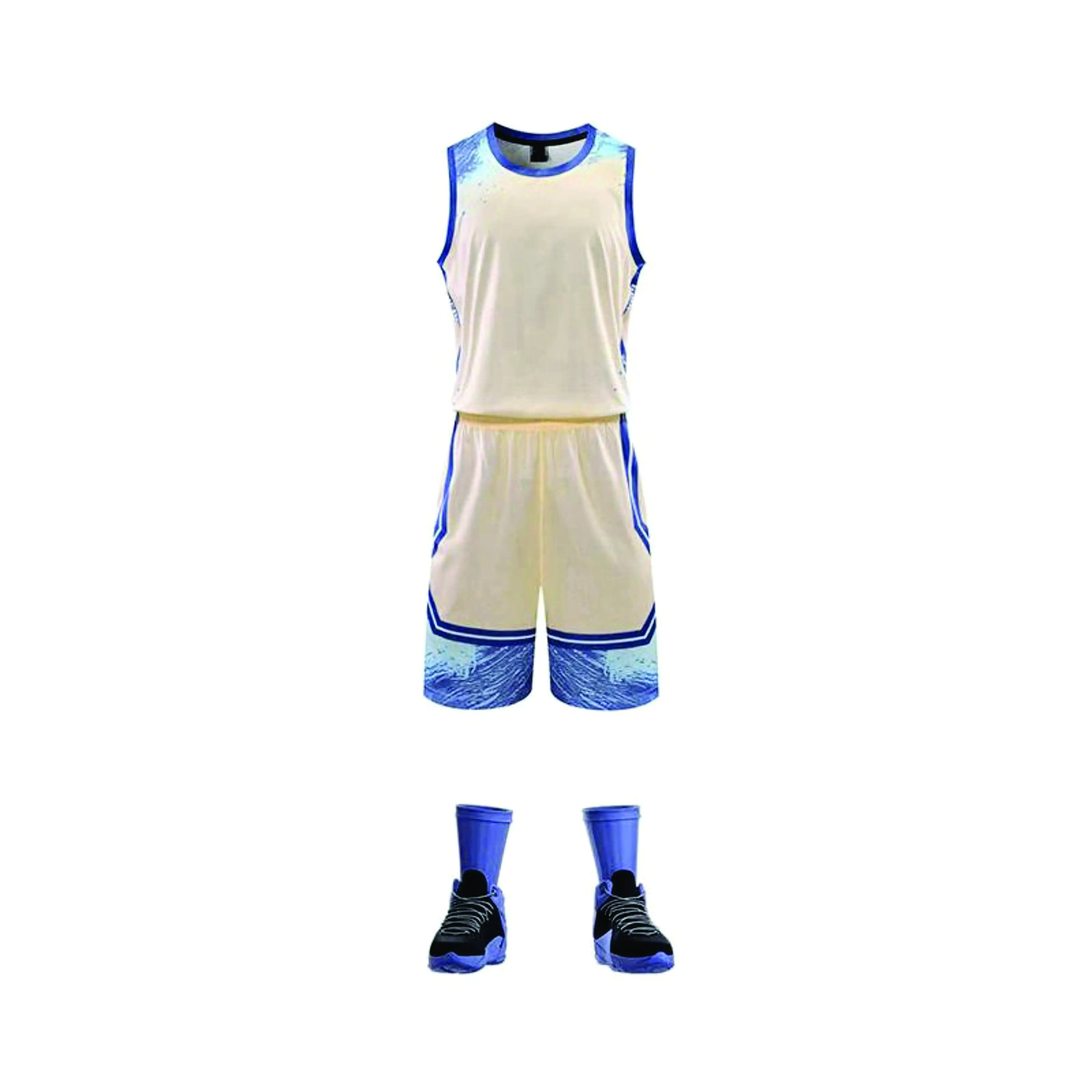 Sport Bird Eye Jersey Netzstoff für Basketball kundenspezifische sublimierte Basketball-Anzüge