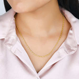 ความรู้สึกทองของห่วงโซ่สีขาวทองและสีโรสโกลด์ชุบคลาสสิกและศาสนาสำหรับการหมั้นงานแต่งงานและของขวัญ - Product Image 3