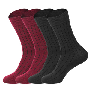 Formal Business Spring and Autumn <b>Black</b> Mid Length Suit <b>Socks</b> best quality 100% pure fabric best price custom logo - Product Image 1