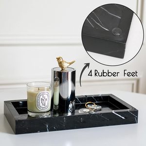 Plateau de vanité en marbre noir pour salle de bain, plateau de salle de bain en marbre naturel, plateau de vanité en marbre noir - Product Image 2