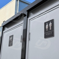 Toilettes portables à montage facile avec douche, panneau sandwich, pour usage commercial extérieur – Vente chaude