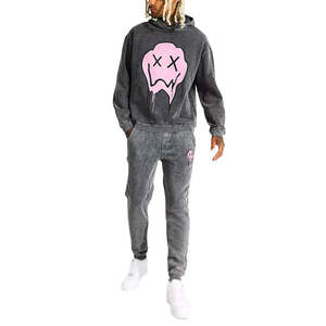 Sudadera con Capucha Térmica de Invierno para Hombre, Estilo Urbano, Corte Regular, Lavado Ácido, con Logotipo Personalizado de Alta Calidad - Product Image 3