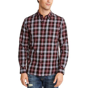 Camicia Casual a Quadri Gabe da Uomo American Rag, Traspirante e Antipiega in Flanella, Taglia X-Large (Rosso) - per le Stagioni Autunno-Inverno - Product Image 1