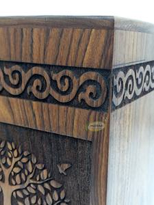 Wooden <b>Memorial</b> <b>Box</b> / Wooden <b>Box</b> for collectibles / Wooden Casket <b>box</b> / Decorative Wooden <b>box</b> - Product Image 4