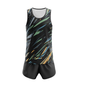 Uniforme d'athlétisme unisexe meilleure vente tissu confortable à séchage rapide fermeture à la taille élastique pour les sports de course à pied - Product Image 2
