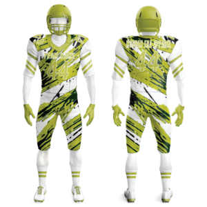 Uniformes de fútbol americano de alta calidad Jersey bordado de sarga por sublimación con cuello en V de talla grande - Product Image 1