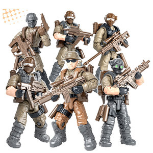 6in1 bán buôn 1/36 Mini wargame hành động con số quân đội người đàn ông đồ chơi người lính thu nhỏ nhựa mô hình kit súng và vũ khí accessaries cậu bé - Product Image 5