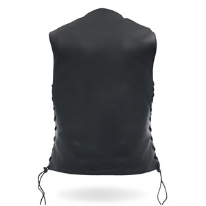 MONO RIDER Men's <b>Black</b> Motorcycle 'Ten Pocket' Canvas Biker <b>Vest</b>-Waterproof Breathable Winter Outerwear - Product Image 2