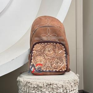 Nuevo bolso y Mochila de cuero de gamuza auténtica, bolso cruzado de mano occidental para botas, bolso de pecho cruzado oculto para mujer - Product Image 1