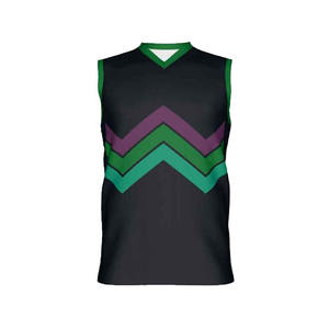 Ensembles d'uniformes de basket-ball d'équipe personnalisés Conception à col en V Maillot sans manches Ceinture robuste à cordon de serrage Vêtements de basket-ball pour jeunes - Product Image 2