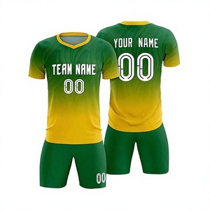 New Design Customized Football Jersey Uniform Sublimated Kit Short Sleeve Soccer Wear Set Breathable Quick Dry - Product Image 1