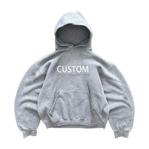 400 Gsm Heavy <b>Thick</b> Hoodies Sweatshirts Custom Puff Printing Streetwear Oversized Hoodies High Quality - Product Image 1