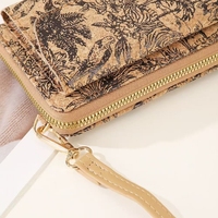Tas dan Dompet Kork Kustom untuk Wanita dengan Rantai Kompartemen Telepon Multifungsi OEM Grosir