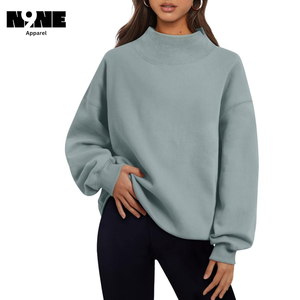 Sweat-shirts et hoodies décontractés surdimensionnés pour femmes, doublés en toile, imprimés avec badge sur le devant, tenues automne-hiver 2024 - Product Image 5